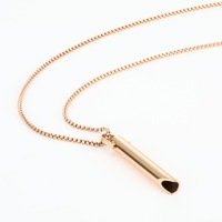 Offre Spéciale Soulagement De L'anxiété Collier En Acier Inoxydable Logo Personnalisé Conscient Respiration Méditation Relaxation Outil Respiration Collier