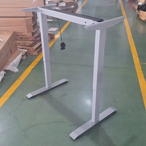 Modern Ergonomic Home Office Dual Leg <strong>Desk</strong> with Pneumatic Gas Lift Height Adjustable Metal Frame <strong>Study</strong> <strong>Desk</strong> - Product Image 3