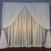Support de toile de fond Wintina en aluminium de haute qualité, robuste et écologique, kit de tringle réglable pour mariages, fêtes et événements