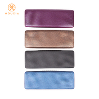Étui à lunettes texturé - Étui rigide en cuir PU pour lunettes - Boîte de rangement portable pour lunettes - Étui à lunettes pour hommes et femmes