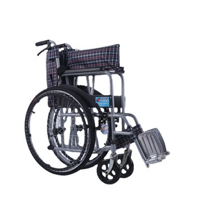 รถเข็นวีลแชร์แบบใช้ลม 88x102x67 ซม. โครงเหล็ก พับได้ สำหรับผู้สูงอายุ - Product Image 1