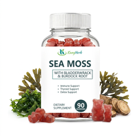 Gummies de mousse de mer à marque privée avec fucus vésiculeux et racine de bardane pour le soutien immunitaire et la détoxification de la thyroïde