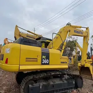 실제 촬영 오리지널 Komatsu 360 굴삭기 저가 프로모션 사용 고마쓰 PC360 36 톤 굴삭기