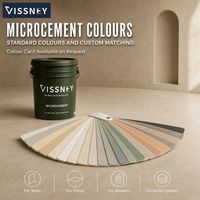Peinture de revêtement Vissney effet béton microciment imperméable sans joint pour sols et murs