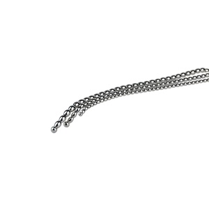 FRRK Tapón Uretral Metálico con Cadena de Gránulos de Arroz, Estimulador de Masaje de Próstata, Juguete Sexual para Hombres, Masturbación Uretral, Ojo de Caballo - Product Image 3