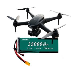แบตเตอรี่แบบกึ่งแข็งใหม่310wh/ kg 6S 12S 35000mAh สำหรับโดรน UAV ระยะไกล - Product Image 2