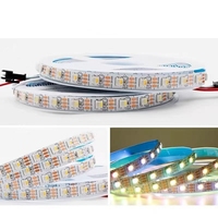 Vente en gros d'usine, bande LED SK6812 RGBW blanc chaud (3000K ou 6000K), DC12V, 60 LED/pixels/m, 4 couleurs en 1, IP30
