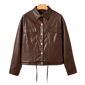 Chaqueta Casual de Mujer de Cuero Suave para Verano o Primavera, Venta al por Mayor Personalizada de Chaquetas para Mujer - Product Image 1