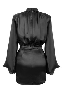 WD22 Delle Signore <span class=keywords><strong>Mini</strong></span> Vestiti Aderenti Del Partito Night Club Manica Lunga In <span class=keywords><strong>Raso</strong></span> Delle Donne Del Vestito - Product Image 6