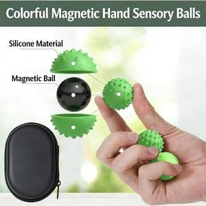 Nueva Pelota Magnética Sensorial, Juguetes Sensoriales de Silicona, Juguete para Aliviar el Estrés, Pelota Sensorial Magnética Educativa que Rebota - Product Image 4