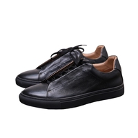 Chaussures de course, de skateboard et de marche de haute qualité pour hommes, en cuir de vache véritable, cuir de qualité supérieure, décontractées, d'extérieur, avec amorti