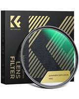 Filtre pour objectif d'appareil photo K&F Concept 49-82mm, effet scintillant, diffusion, 1 filtre en verre optique, effet de reflet pour objectif d'appareil photo