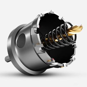 Set di Punte a Tazza in Lega di Carburo 10mm con Impugnatura Triangolare <span class=keywords><strong>per</strong></span> Foratura di Acciaio Inox - Product Image 3