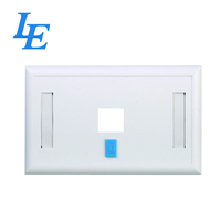 Nouveau matériau 86 Type 1Port avec ordinateur et téléphone icône plaque frontale réseau murale 120x80 en option