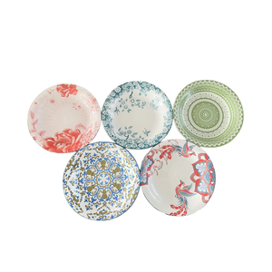 Piring sup <span class=keywords><strong>omega</strong></span> 9.25 Decal porselen Set piring harian Tiongkok untuk Hotel-Chic Set piring alat makan langsung pabrikan - Product Image 4