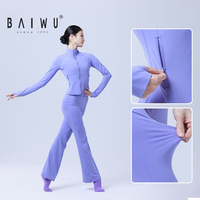 125415004 Baiwu Sports Ballet Dance Pants, Nouveaux ensembles de pratique de danse de style pour femmes