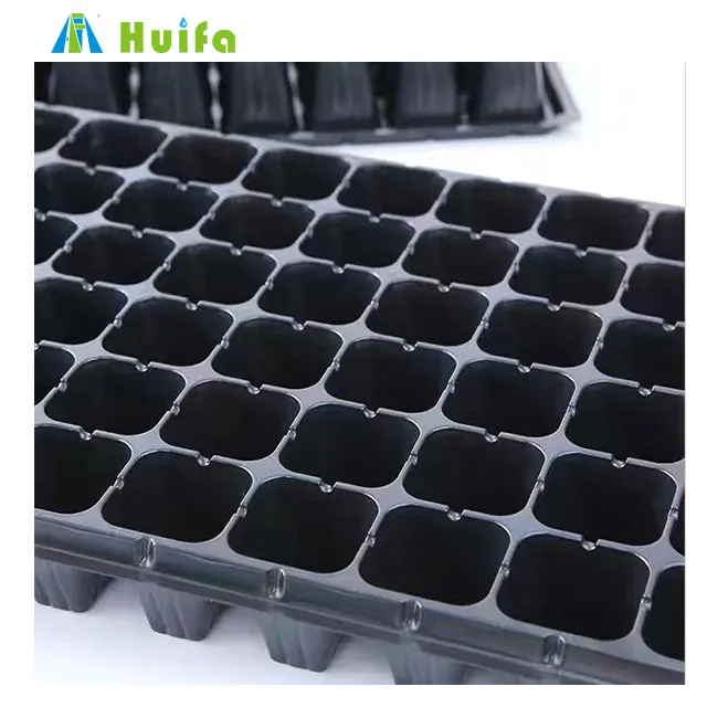200 celle di semi di tappo in plastica nera che iniziano a crescere vassoi di germinazione per la propagazione delle piante piantina della scuola materna