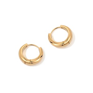 Dinle Hoop <b>Earrings</b> Gold Silver Zinc Alloy Titanium Alloy <b>Post</b> Gift Women Fashion Jewelry - Product Image 4