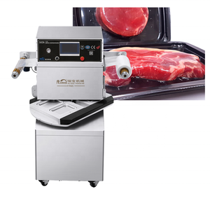 Máquina Selladora de Bandejas de Alimentos Semiautomática Rotativa Ruibao, Máquina de Envasado al Vacío para Bandejas de Alimentos - Product Image 3