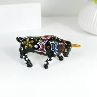 Figura de Ángel Toro Español de Resina Ecológica Hecha a Mano con Diseño de Mosaico Gaudí, Regalo Coleccionable de Souvenir, Decoración Resistente para el Hogar