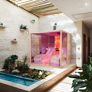 <span class=keywords><strong>Sauna</strong></span> Moderna da Esterno in <span class=keywords><strong>Legno</strong></span> Massello di Cedro Rosso con Funzione Vapore Secco <span class=keywords><strong>per</strong></span> Palestra, Camera da Letto, Villa - <span class=keywords><strong>per</strong></span> Applicazioni in Magazzino - Product Image 1