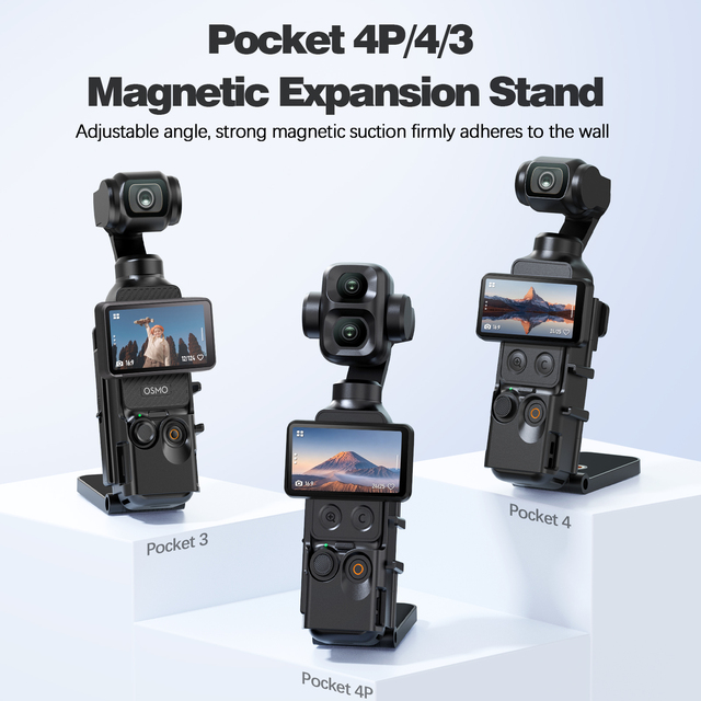 Hot Selling New Arrival Multi-Functional Magnetic Rabbit Cage Mount Bracket Factory Supply for DJI Osmo Pocket 3/4/4 Pro