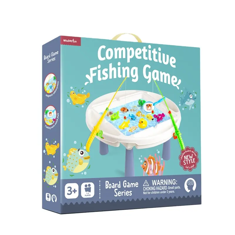 1-4 player new design magnetic fishing match game toy for child fish catching game toy HN922232