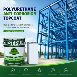 Pintura de acero estructural de dos componentes anticorrosión, pintura en aerosol de <span class=keywords><strong>metal</strong></span> de poliuretano antioxidante resistente al agua para acero <span class=keywords><strong>oxidado</strong></span> - Product Image 1
