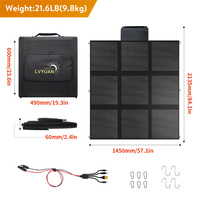 Panneau solaire pliable 120W 200W 300W 400W Portable haute efficacité charge étanche pour le camping en plein air et la sauvegarde d'urgence