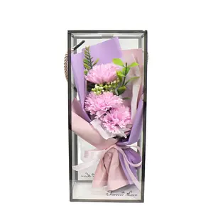 Оптовая Продажа с фабрики, искусственные гвоздики, Подарочная коробка rosesmall, день рождения, искусственные цветы