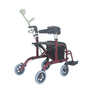 <span class=keywords><strong>Rollator</strong></span> plegable de aluminio médico de estilo europeo con respaldo, 300 libras. Capacidad, - Product Image 2