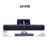 Barre de son portable stéréo, basses profondes, musique HIFI, caisson de basses sans fil, haut-parleur BT, radio FM, prise en charge de TF/USB, haut-parleur sans fil de bureau