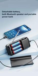 <span class=keywords><strong>Radio</strong></span> Portátil YCCOSU T-128 con Tres Baterías, Reproducción Ultra Larga, Reproducción por Tarjeta TF y USB, Función de Alimentación Móvil, Altavoz Bluetooth - Product Image 3