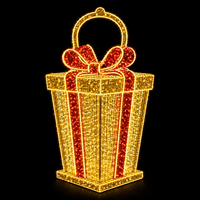 IP65 Wasserdichte Weihnachtsbeleuchtung für Einkaufszentren, Wasserfeste 3D-Stehende Dekorative Große LED-Motivleuchte