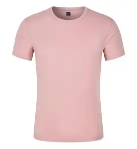 190gsm luxe mercerisé qualité unisexe supima coton anti-rides doux brillant personnalisé hommes coton t-shirts