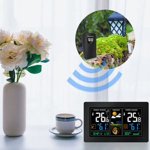 3378 EU Plug <b>Digital</b> Weather Station Forecast Weather Bed <b>Clock</b> Indoor Thermometer Hygrometer - Product Image 3