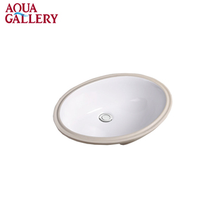 Évier en céramique émaillée blanche, <span class=keywords><strong>lavabo</strong></span> rond <span class=keywords><strong>de</strong></span> <span class=keywords><strong>salle</strong></span> <span class=keywords><strong>de</strong></span> <span class=keywords><strong>bain</strong></span> monté <span class=keywords><strong>sous</strong></span> le <span class=keywords><strong>comptoir</strong></span> - Product Image 5