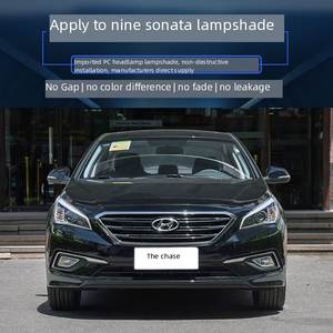 Pour Hyundai Sonata 2015 2016 2017 9ème génération LF Couvercle de lentille de phare transparent Coque de phare avant Halogène Xénon Remplacement en verre - Product Image 3