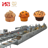 Ligne de production de gâteaux automatiques entièrement automatisée pour gâteaux en papier, gâteaux fourrés et gâteaux de forme personnalisée, machine à fabriquer des gâteaux