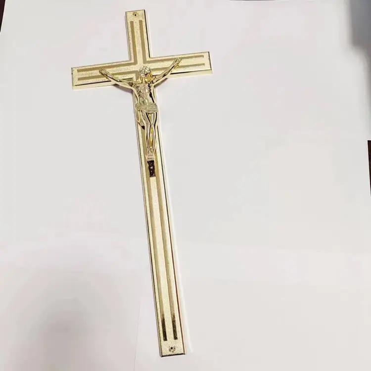 F-Jesus 10 # Russia Market Goedkope Prijs Kist Orthodox Crucifix Plastic Jesus Op Kruis Voor Kist Begrafenis Accessoires Diensten