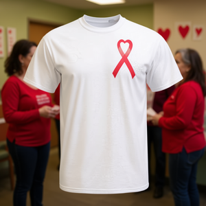 T-shirt Cœur Rouge pour la Sensibilisation aux Maladies Cardiovasculaires en Février - Promotion Santé - Product Image 3