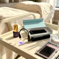 Lampe de séchage UV sans fil à pédale pour extensions de cils, lampe LED professionnelle pour la polymérisation de la colle à cils, spectre étroit UVA, séchage rapide en 2 secondes