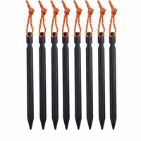 Logo gratuit personnalisé 7075 Y forme aluminium vis piquets de tente avec corde piquet lumière accessoires de Camping camping