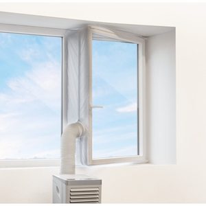 Guarnizione per finestra per condizionatore d'aria portatile da 18 pollici di diametro con collegamento per tubo di ventilazione per un raffreddamento efficiente e uso interno - Product Image 1