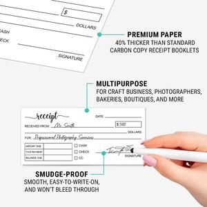 Op maat gemaakte NCR-duplicaat bonnenboekje met twee kopieën, zelfkopieermateriaal - Product Image 6