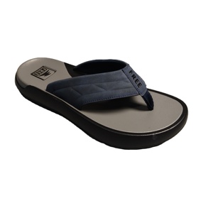 Tongs pour hommes décontractées et tendance, bleues, texturées, antidérapantes, respirantes, à semelle épaisse et douce - Product Image 1