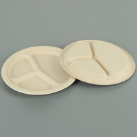 Vente Flash - Prix Usine - Plateau à Vaisselle en Pulpe de Bambou Compostable de Haute Qualité - Naturel et Sain