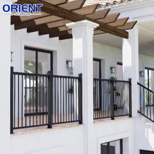 Barandilla <span class=keywords><strong>exterior</strong></span> <span class=keywords><strong>Terraza</strong></span> Barandilla Balcón <span class=keywords><strong>de</strong></span> aluminio residencial Barandilla Diseño tubular cuadrado - Product Image 3