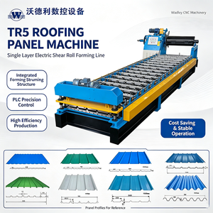 Machine de formage à rouleaux monocouche TR5, cisaillement électrique, machine à fabriquer des panneaux de <span class=keywords><strong>toiture</strong></span> métalliques trapézoïdaux à grande vitesse - Product Image 2