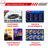 Machine de jeu d'arcade de course automobile à monnayeur ASPHALT 9 DX Plus pour centres de jeux et salles de divertissement familial (FEC)